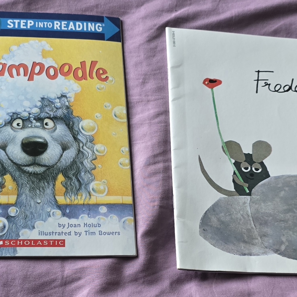 Scholastic Step into Reading Books - Yellow and White Covers